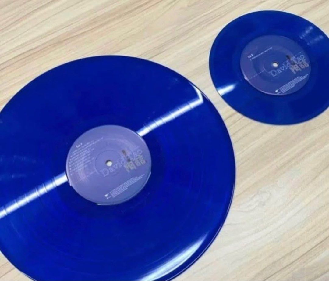 DAVID TAO陶喆 同名專輯 12”+7”典藏彩膠.透明藍Blue Coloured Vinyl LP- Brand-New全新台灣進口現貨