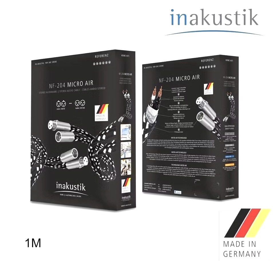 Inakustik Reference NF-204 XLR Micro Air (1 pair)Made in Germany