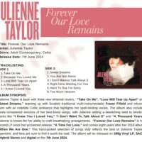 Julienne Taylor Forever Our Love Remains(180g Audiophile Red Vinyl LP)Brand-New - Image 2
