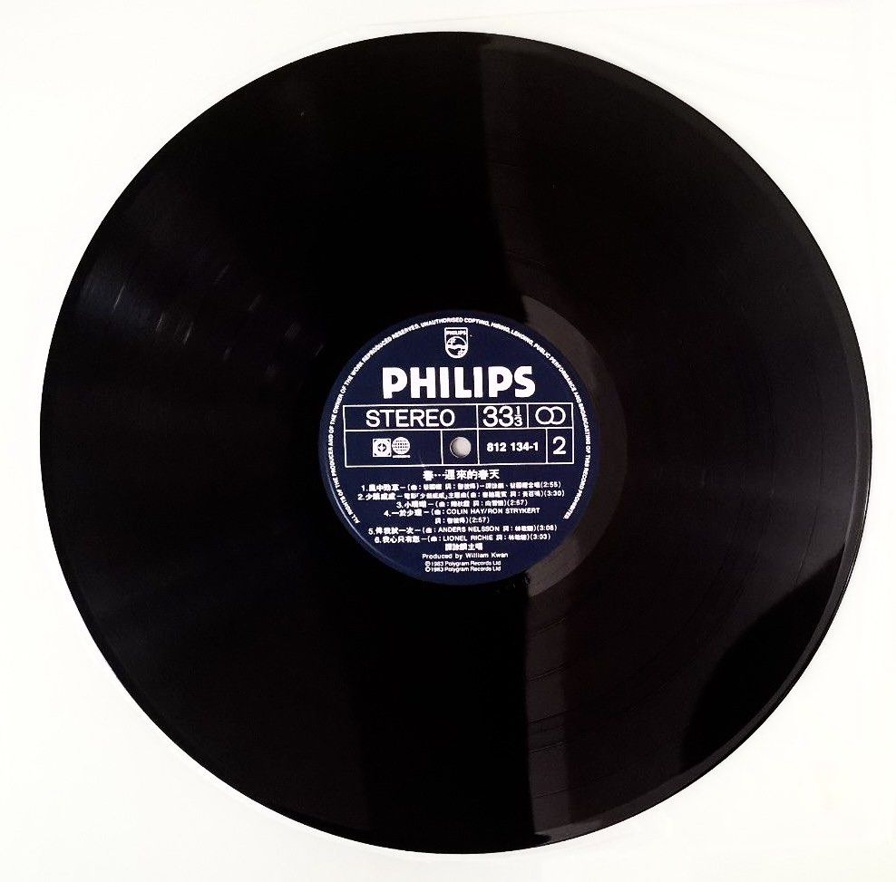 ALAN TAM譚詠麟 遲來的春天 香港寶麗金PHILIPS舊版黑膠唱片Vinyl LP