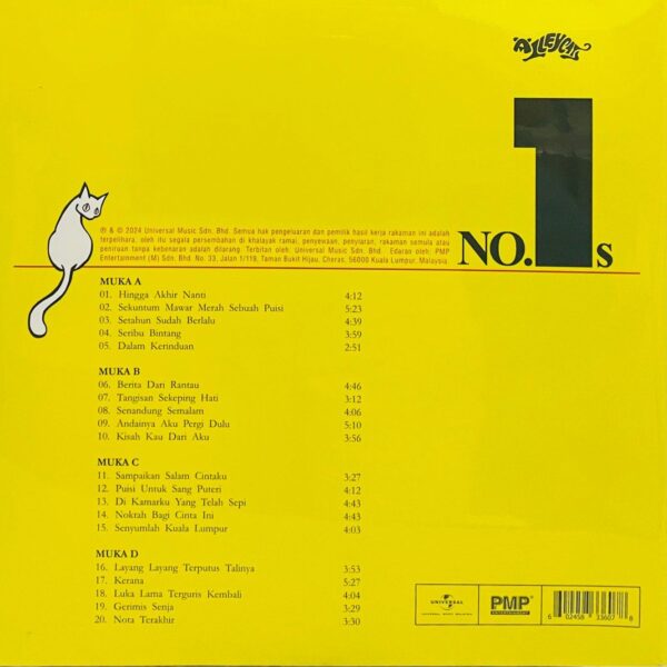 Alleycats - No.1s Koleksi Perdana 20 Hits - 2LP ( Transparent Claret & Blue)Ready Stock