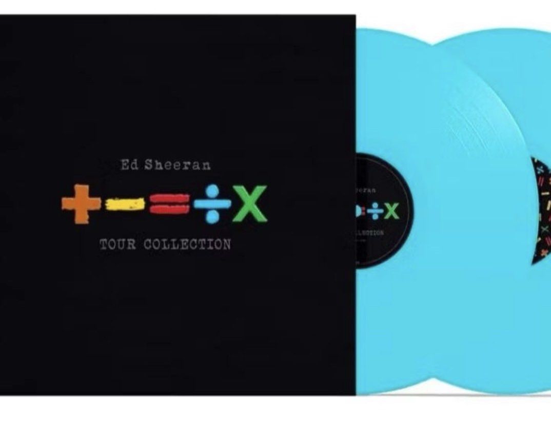 Ed Sheeran – +-=÷× (Tour Collection), 2LP, Blue Color Vinyl, Brand New