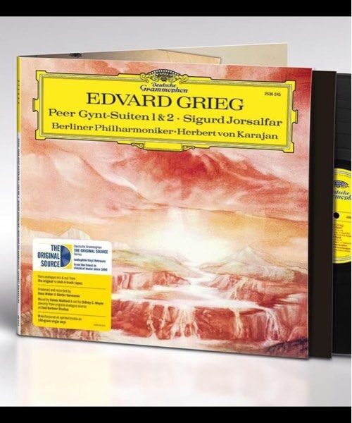 Herbert von Karajan Grieg: Peer Gynt Suiten 1, 2 / Sigurd Jorsalfar 180g virgin vinyl LP Original Source Series