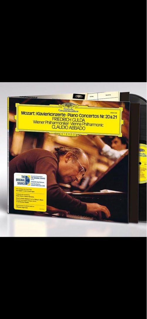 Mozart: Piano Concertos Nos. 20 & 21: 180g virgin vinyl LP Original Source Series